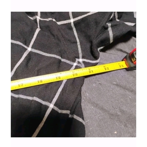 J-Jill Long Sleeve Black and White Checkered Layering Blouse Size XS - Picture 12 of 13